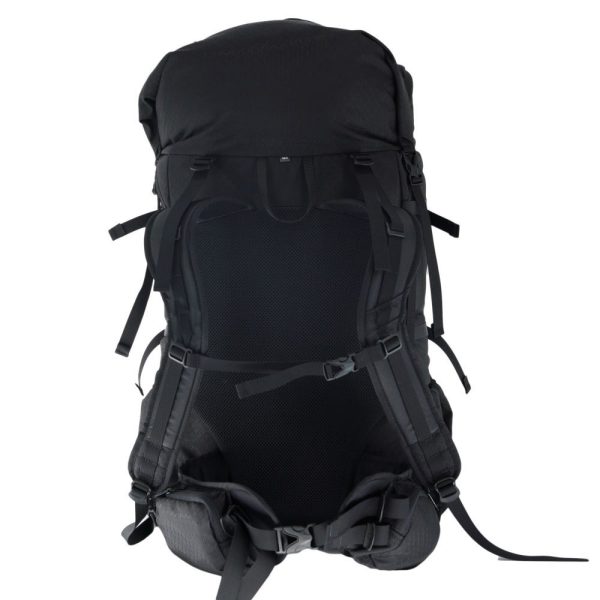 The back view of a ULA Camino Travel Pack showing the shoulder straps and hipbelt