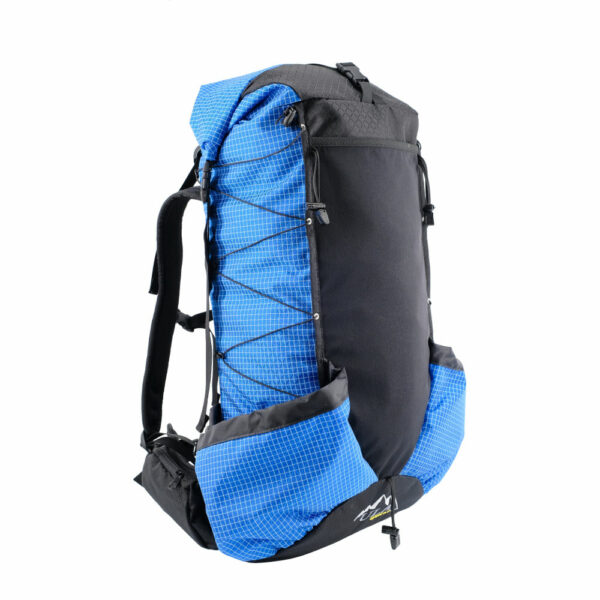 3/4 side view of a ULA Ohm 2.0 in Royal Blue