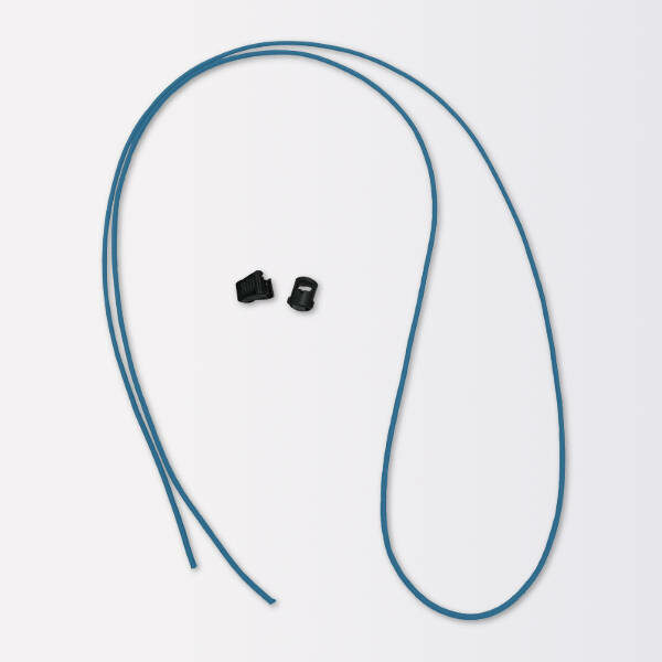 Front Shock Cord in Neon Turquoise Blue