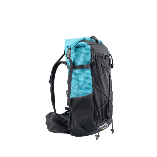 3/4 Side View of the ULA Kids Spark in Teal Robic