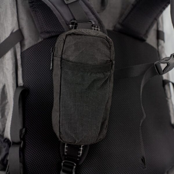 ULTRA Shoulder Strap Pocket image showing pocket clipped to shoulder strap