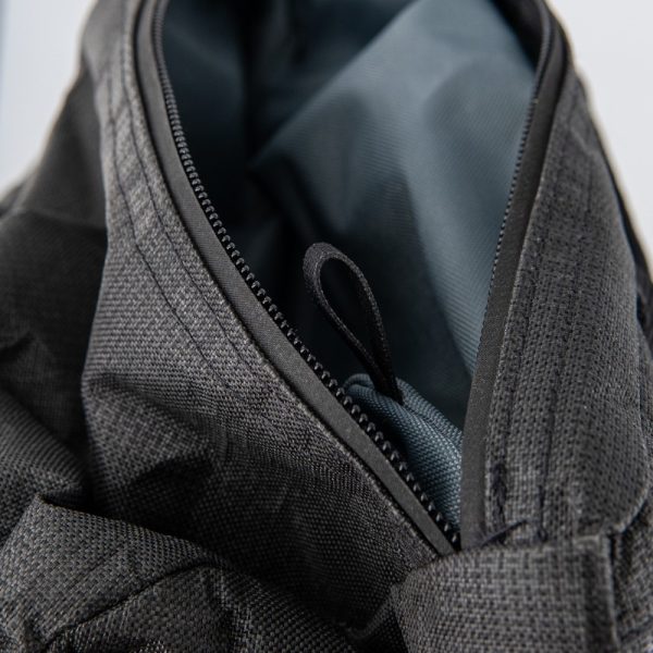 Unzipped ULTRA Dragonfly Top Pocket showing Key Lanyard in the corner.