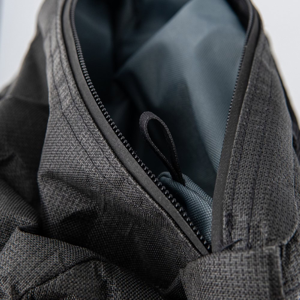 Unzipped ULTRA Dragonfly Top Pocket showing Key Lanyard in the corner.