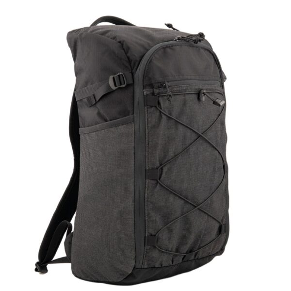 A 3/4 side view of the Patchless 36L Dragonfly in Black Diamond Robic