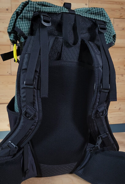 The Adjustable frame of a ULA kids pack