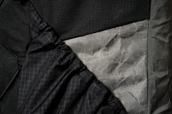 A Nexus detailed view showing the light grey color of the Ultra fabric