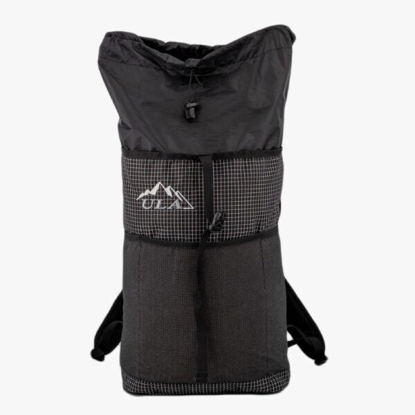 The ULA Packrat front view with the colar extended to show extra capacity.