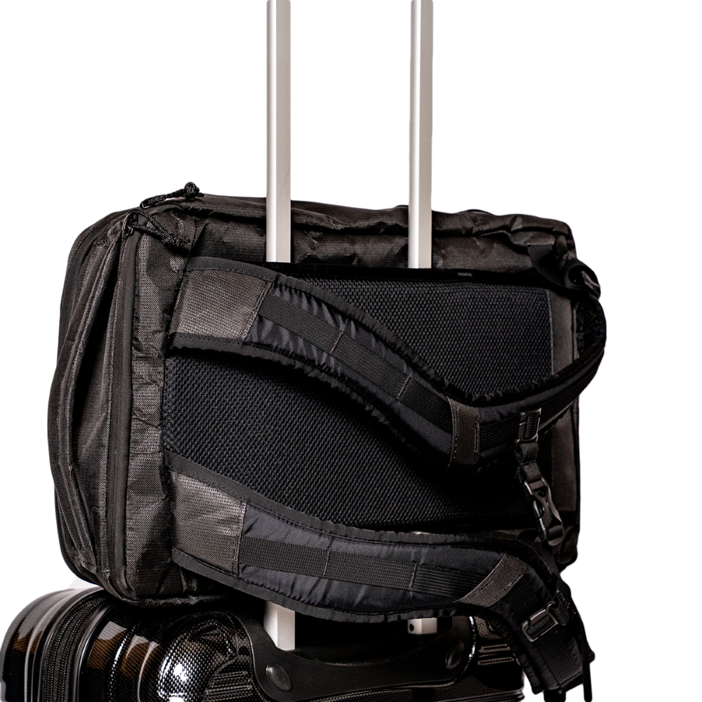 ULTRA Cicada with Pass-through Sleeve on a Carry-on