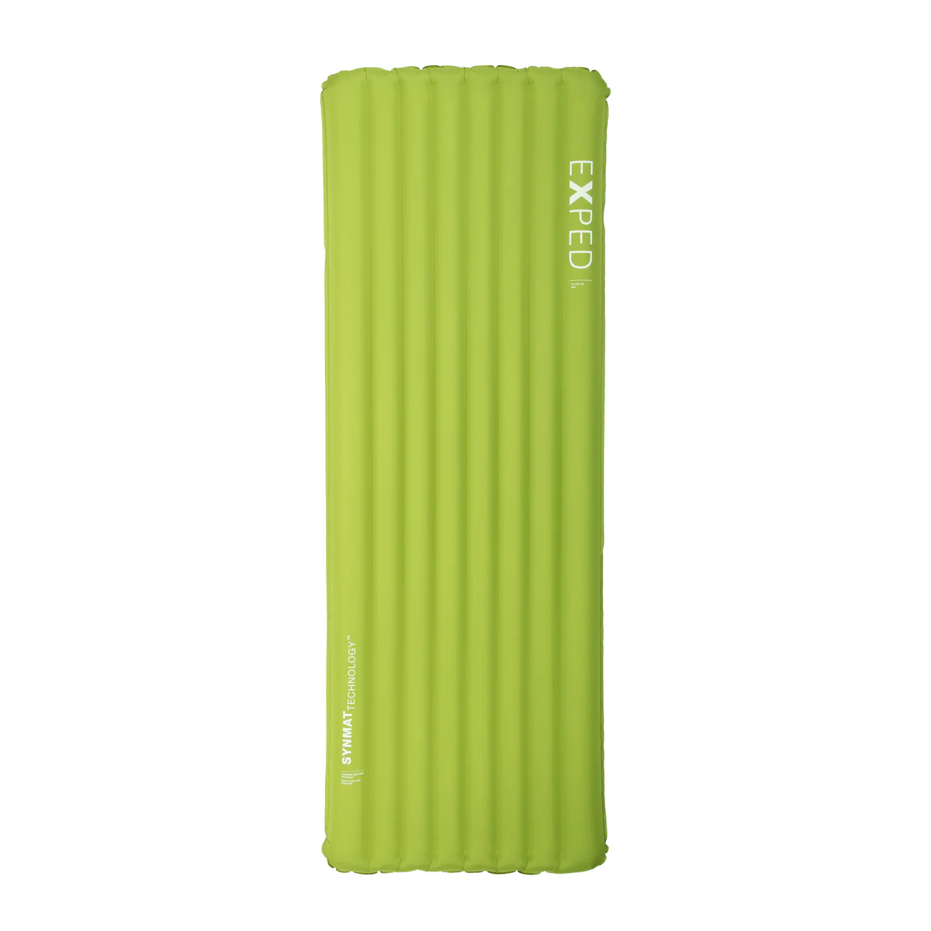 a green sleeping pad